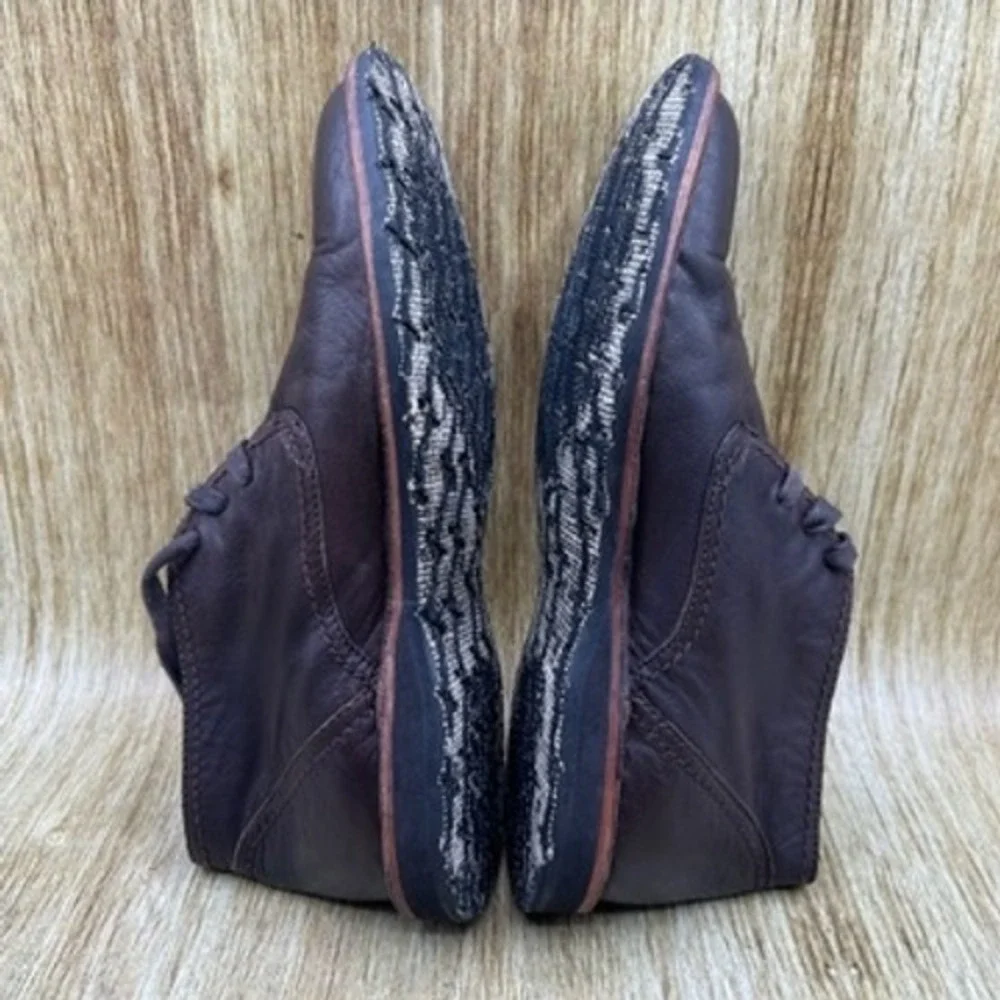 John Varvatos Chukka Boots Men's Size 7 M Leather‎ Brown Shoes Ankle Boots